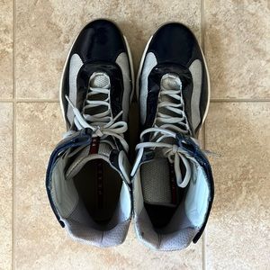 PRADA America's Cup Patent Leather Sneakers *AUTHENTIC*